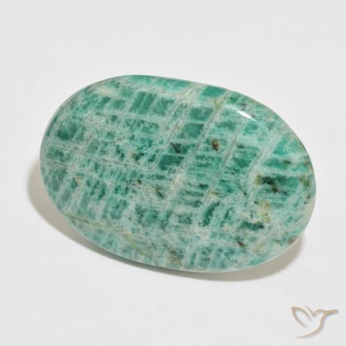 36.60克拉天然天河石，椭圆形，不透明