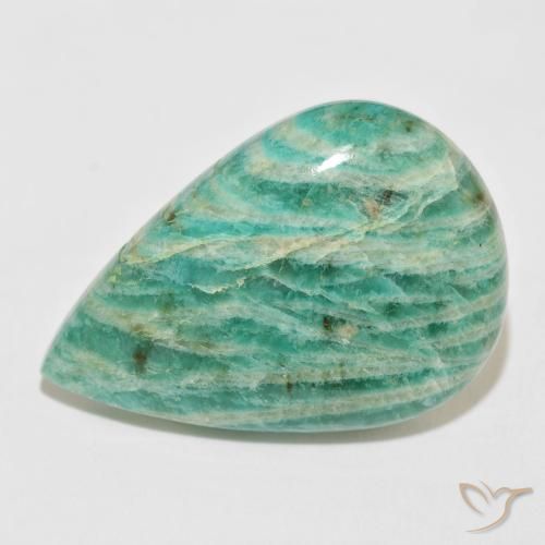 47.50ct 天然 中绿色 天河石, 梨形, 不透明