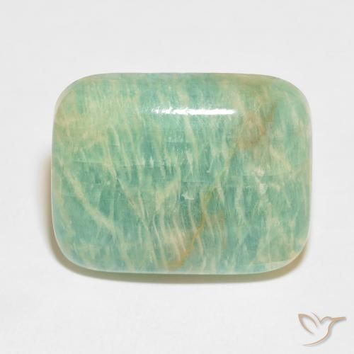 35.77ct 天然 浅绿色 天河石, 软垫, 不透明