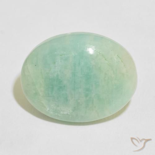 13.68ct 天然 中绿色 天河石, 椭圆形, 不透明