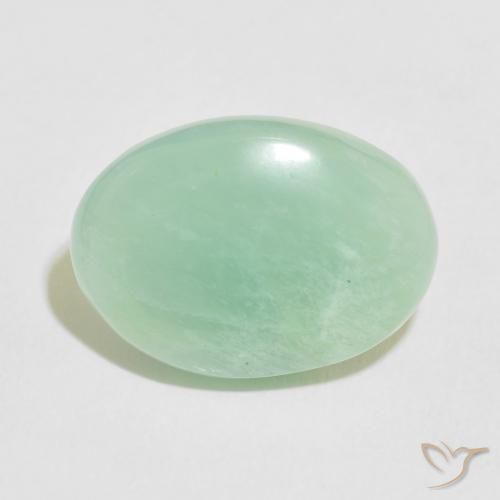 10.01ct 天然 中绿色 天河石, 椭圆形, 不透明