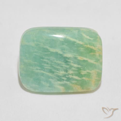 11.86ct 天然 多色绿色 天河石, 软垫, 不透明