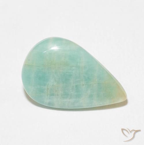 6.96克拉天然天河石，梨形，不透明