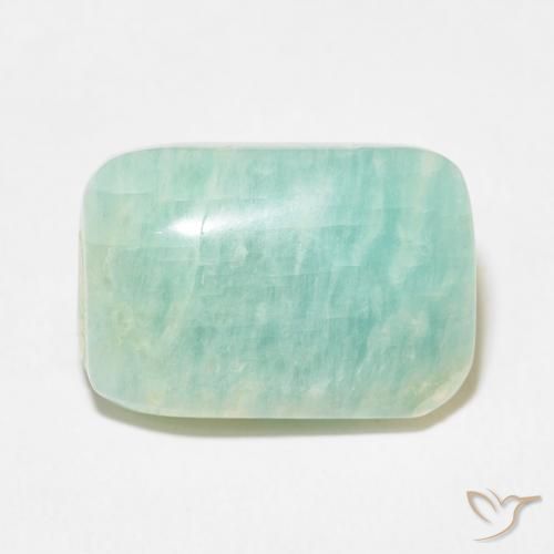 19.65ct 天然 浅绿色 天河石, 软垫, 不透明