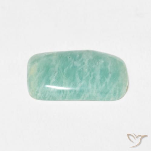 6.20克拉天然天河石，软垫，不透明