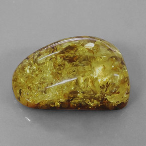 17.75克拉天然橙色琥珀，透明，26.8×16.5毫米，透明/半透明