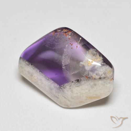16.04ct 天然 彩色 紫晶晶洞片, 花式切割, 透明