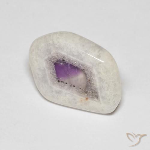 6.98ct 天然 彩色 紫晶晶洞片, 花式切割, 透明