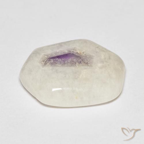 7.46ct 天然 彩色 紫晶晶洞片, 花式切割, 透明