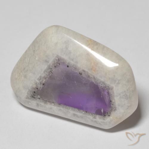 33.91ct 天然 彩色 紫晶晶洞片, 花式切割, 透明