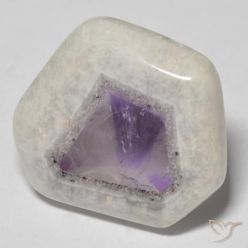 24.02ct 天然 彩色 紫晶晶洞片, 花式切割, 透明