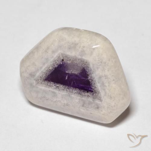 14.42ct 天然 彩色 紫晶晶洞片, 花式切割, 透明