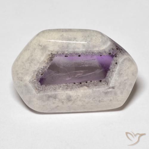 16.74ct 天然 彩色 紫晶晶洞片, 花式切割, 透明