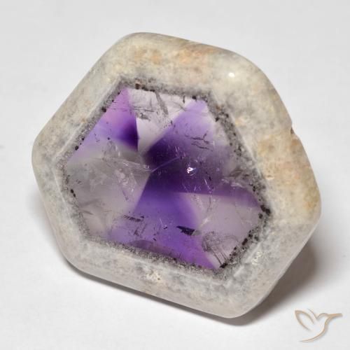 39.70ct 天然 彩色 紫晶晶洞片, 花式切割, 透明