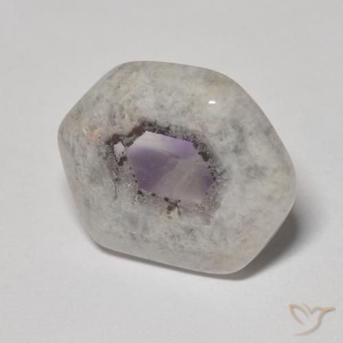 11.44克拉天然紫水晶晶洞切片，花式切割，透明
