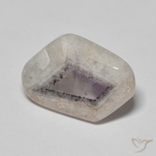 7.57ct 天然 彩色 紫水晶晶洞切片, 花式切割, 透明