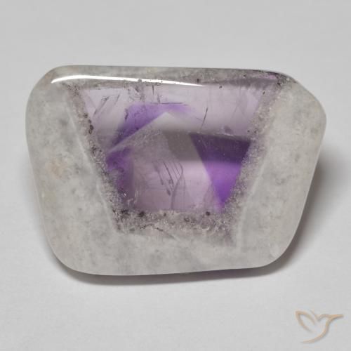 18.52ct 天然 彩色 紫晶晶洞片, 花式切割, 透明