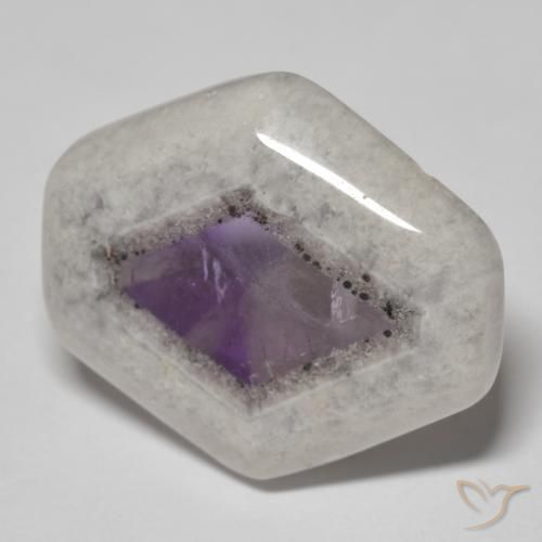 20.50ct 天然 彩色 紫晶晶洞片, 花式切割, 透明
