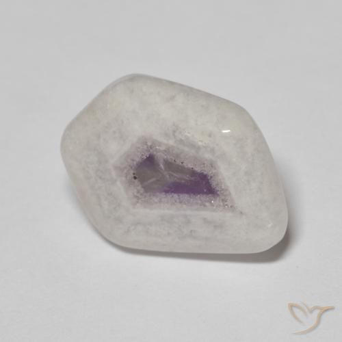 8.08克拉天然紫水晶晶洞切片，花式切割，透明
