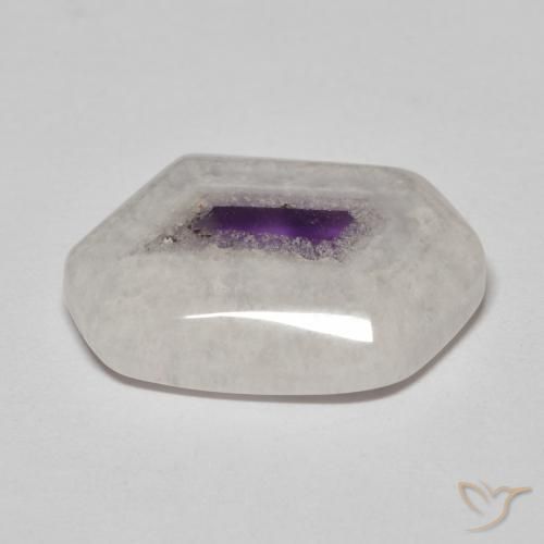 11.48克拉天然紫水晶晶洞切片，花式切割，透明
