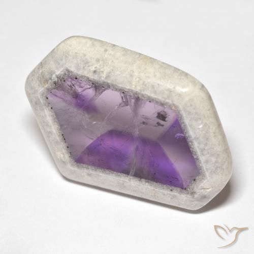 59.01ct 天然 彩色 紫晶晶洞片, 花式切割, 透明