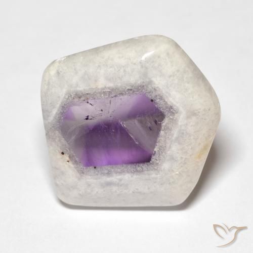 22.06克拉天然紫水晶晶洞切片，花式切割，透明