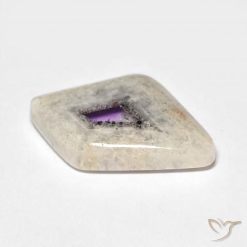 9.47克拉天然紫水晶晶洞切片，花式切割，透明
