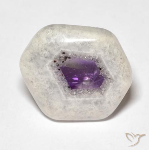 12.73ct 天然 彩色 紫晶晶洞片, 花式切割, 透明