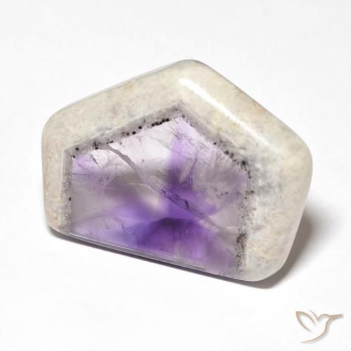 24.07ct 天然 彩色 紫晶晶洞片, 花式切割, 透明