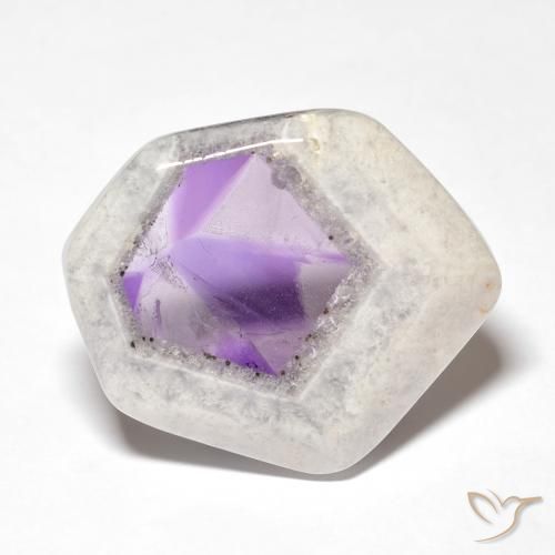 28.71ct 天然 彩色 紫晶晶洞片, 花式切割, 透明