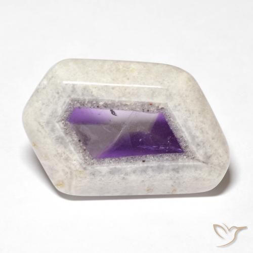 28.73ct 天然 彩色 紫晶晶洞片, 花式切割, 透明