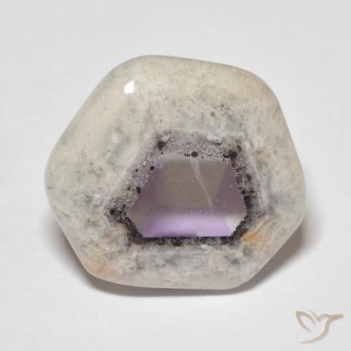 8.96ct 天然 彩色 紫晶晶洞片, 花式切割, 透明