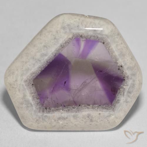 37.31ct 天然 彩色 紫晶晶洞片, 花式切割, 透明