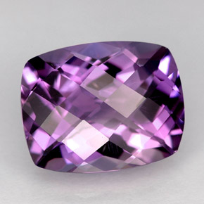 6.13克拉天然紫罗兰色紫水晶，垫形剪裁，13.3×10.6毫米，VVS