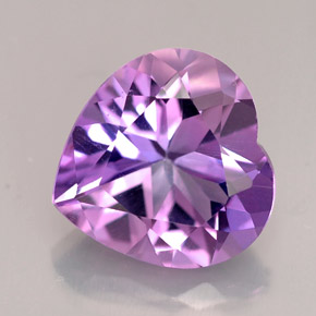 3.90克拉天然紫罗兰色紫水晶，心形，11.3×11.1毫米，VVS