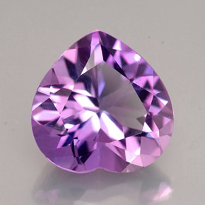 3.90克拉天然紫罗兰色紫水晶，心形，11.3×11.1毫米，VVS
