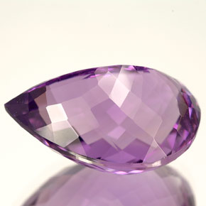 14.09克拉天然紫罗兰色紫水晶，梨形，18.9×13.2毫米，VVS