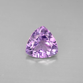 1.49克拉天然紫罗兰色紫水晶，三角形，8.1×8.1毫米，VS