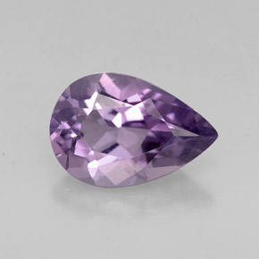 1.16克拉天然紫罗兰色紫水晶，梨形，9×6.1毫米，VVS-VS