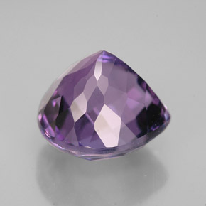 7.06克拉天然紫罗兰色紫水晶，梨形，12.2×12.1毫米，VVS