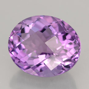 7.83克拉天然紫罗兰色紫水晶，椭圆形切割，13.7×11.5毫米，IF