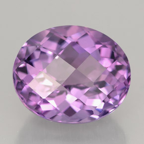 7.83克拉天然紫罗兰色紫水晶，椭圆形切割，13.7×11.5毫米，IF