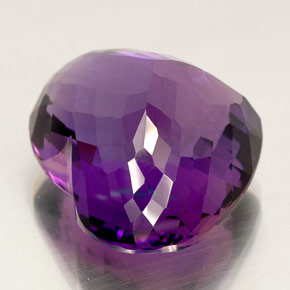 42.81克拉天然紫罗兰色紫水晶，心形，24.8×20.7毫米，IF