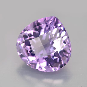 8.58克拉天然紫罗兰色紫水晶，梨形，13.6×13.5毫米，VVS