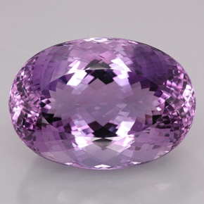 109.15克拉天然紫罗兰色紫水晶，椭圆形切割，36.1×25.5毫米，IF