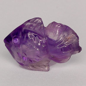 4.76克拉天然紫罗兰色紫水晶，透明，14.9×11.3毫米，透明/半透明
