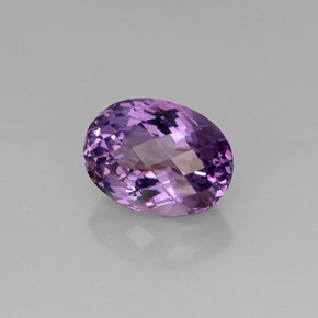10.58克拉天然紫罗兰色紫水晶，椭圆形切割，15.9×11.8毫米，VVS-VS