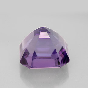 5.77克拉天然紫罗兰色紫水晶，祖母绿式切割，10.6×10.6毫米，VVS
