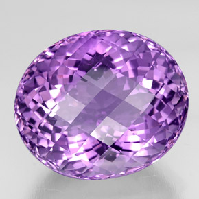 37.95克拉天然紫罗兰色紫水晶，椭圆形切割，22.6×19.2毫米，VVS