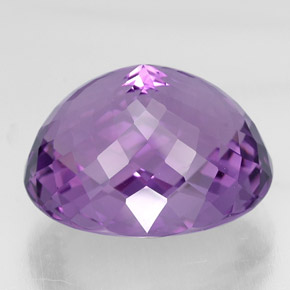 37.95克拉天然紫罗兰色紫水晶，椭圆形切割，22.6×19.2毫米，VVS